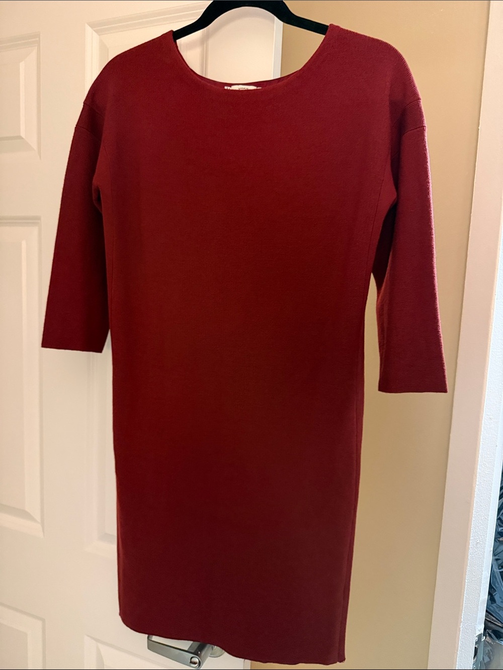 Vince Structured Knit Wool Dress